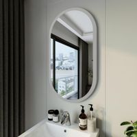 Зеркало Бриклаер Вега 55 овал сенсор на зеркале бесконтактный арт-4627125415616 — фото 3, Зеркала в ванную комнату