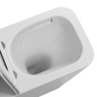 Унитаз напольный Grossman Classic (635х355х830) безободковый,белый с тонкой крышкой,микролифт,смыв торнадо,2 места арт-GR-4445SQ — фото 4, Напольные унитазы