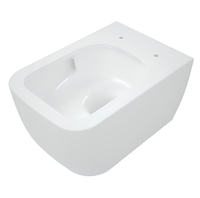 Комплект унитаз Scarabeo TEOREMA 2.0 подвесной безободковый с сиденьем с микролифтом и с крепежом цвет белый 5126/TW 8305/B 10050/A арт-5126TW 8305B 10050A — фото 2, Подвесные унитазы