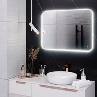 Зеркало с LED-подсветкой MILAN (60*80) /AQUA DE MARCO MIL60/80 — фото 8, Зеркала в ванную комнату