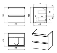 Тумба под раковину арт-Э-Грэ-09060-011По — фото 5, Тумбы под раковину