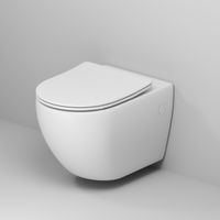 Унитаз подвесной Grossman (520х360х375) безободковый,смыв торнадо,белый матовый с тонкой крышкой,микролифт,1 место арт-GR-4411MSQ — фото 1, Подвесные унитазы