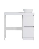 Orange Sistema STM-100TUW+RA Тумба напольная с раковиной под стиральную машину, белый STM-100TUW+RA — фото 2, Тумбы под раковину