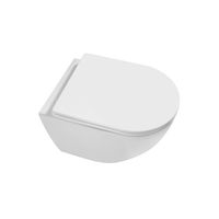 Унитаз подвесной Grossman Thin Rim GR-5601S (520х360х360) тонкий ободок,белый с тонкой крышкой,микролифт,1 место — фото 3, Подвесные унитазы