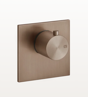 Смеситель для душа, Gessi, тип открывания воды-рычажный, тип регулирования воды-термостатический картридж, монтаж-встраиваемый (настенный), отверстия для монтажа-1, внутренняя часть-необходимо заказать, цвет-Copper Brushed PVD арт-54554.708 — фото 2, Смеситель для душа