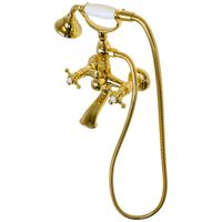 PRESTIGE См-ль д/ванны внешний плоский излив, бронза 32450 — фото 3, Смеситель для ванны