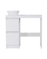 Orange Sistema STM-100TUW+RA Тумба напольная с раковиной под стиральную машину, белый STM-100TUW+RA — фото 12, Тумбы под раковину