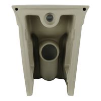 MONACO Унитаз напольный, безободковый, белая керамика 32065 — фото 5, Приставные унитазы