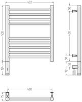 Товар: Полотенцесушитель электрический Сунержа Богема 3.0 прямая 500х400 МЭМ левый Без покрытия 00-5804-5040 - фото 3 Полотенцесушитель электрический Сунержа Богема 3.0 прямая 500х400 МЭМ левый Без покрытия 00-5804-5040 — фото 3, Электрические полотенцесушители