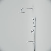 FB85A3RH30 X-Joy, набор: встроеный см-ль, излив, верхний душ 220 мм, ручн.душ, хром — фото 5, Встраиваемые душевые комплекты