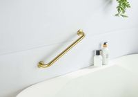 Товар: AQ4995BG поручень 450 мм, шлиф. золото - фото 3 AQ4995BG поручень 450 мм, шлиф. золото — фото 3, Поручни для ванной