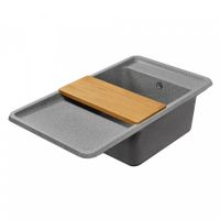 Товар: Мойка для кухни Беллис 87 870x510x250 мм, прямоуг., серый 1A724832BS230 - фото 5 Мойка для кухни Беллис 87 870x510x250 мм, прямоуг., серый 1A724832BS230 — фото 5, Кухонные мойки