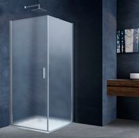 Душевой уголок Alpha , 950*900, хром, стекло текстурное арт-VSR-3ALP9095MT — фото 3, Прямоугольные душевые уголки