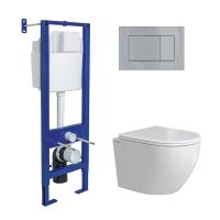 Товар: Комплект BERGES: инсталляция АТОМ 410 кнопка Atom хром глянец, унитаз OKUS Rimless 49 см, сиденье дюропласт микролифт, быстросъём арт-043395 - фото 9 Комплект BERGES: инсталляция АТОМ 410 кнопка Atom хром глянец, унитаз OKUS Rimless 49 см, сиденье дюропласт микролифт, быстросъём арт-043395 — фото 9, Комплекты унитаз + инсталляция