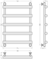 Товар: Полотенцесушитель водяной Сунержа Атлант 800х500 Золото 03-0226-8050 - фото 2 Полотенцесушитель водяной Сунержа Атлант 800х500 Золото 03-0226-8050 — фото 2, Водяные полотенцесушители