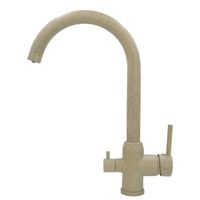 NAPOLI Смеситель д/кухни совмещенный с краном для питьевой воды, песочный камень 32669 — фото 2, Смесители для кухни