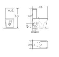 Унитаз напольный Grossman Classic (635х355х830) безободковый,белый с тонкой крышкой,микролифт,смыв торнадо,2 места арт-GR-4445SQ — фото 9, Напольные унитазы