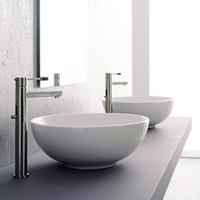 Товар: Раковина Scarabeo SFERA накладная без перелива без отверстий цвет белый арт-8009 - фото 2 Раковина Scarabeo SFERA накладная без перелива без отверстий цвет белый арт-8009 — фото 2, Раковины накладные