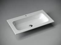 Раковина накладная мебельная Grace прямоугольная, с отверстием под смеситель, 810x457x137 мм, цвет белый арт-CN7012 — фото 2, Раковины встраиваемые сверху