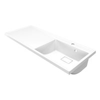 Раковина Azario Paola Magenta 1200 R правосторонняя, литьевой мрамор, белый арт-CS00078452 — фото 11, Раковины встраиваемые сверху