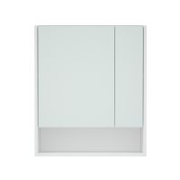 шкаф-зеркало Универсал 600х150х700 распашные двери белый арт-MFR80049WT — фото 1, Зеркальные шкафы в ванную