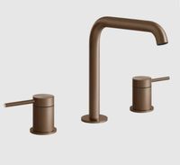 Товар: Смеситель для раковины, Gessi, 316 Flessa, тип открывания воды-вентильный, тип регулирования воды-керамическая кран-букса, монтаж-на раковину/столешницу, отверстия для монтажа-3, высота, мм-205, вынос излива, мм-156, тип излива-неподвижный, донный клапан-отсутствует, тип подводки-гибкая, стандарт подвода воды-3/8", цвет-Copper Brushed PVD арт-54012.708 - фото 2 Смеситель для раковины, Gessi, 316 Flessa, тип открывания воды-вентильный, тип регулирования воды-керамическая кран-букса, монтаж-на раковину/столешницу, отверстия для монтажа-3, высота, мм-205, вынос излива, мм-156, тип излива-неподвижный, донный клапан-отсутствует, тип подводки-гибкая, стандарт подвода воды-3/8", цвет-Copper Brushed PVD арт-54012.708 — фото 2, Смесители для раковины