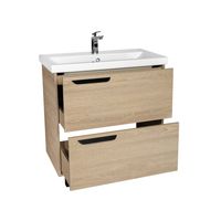 Тумба под раковину VIANT КЕЛЬН 80 напольная светлое дерево арт-VKEL80FOSD-T2Y — фото 1, Тумбы под раковину