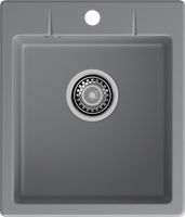 GRANFEST Мойка URBAN 242 1-чаша 420*490мм темно-серый арт.GF-UR- арт-242 темно-серый — фото 2, Кухонные мойки