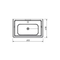раковина 800x490x245 CH-800 — фото 1, Раковины