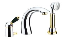 Смеситель на борт ванны Fiore IMPERIAL BLACK 89CO5105, хром/золото — фото 1, Смесители на борт ванны