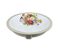 Раковина Bronze de Luxe Alsace 1707, белый — фото 1, Раковины встраиваемые снизу