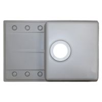 Кухонная мойка AZARIO Izmir 740х480х197 кварцевая, прямоугольная, сифон в комплекте, цвет Серый арт-CS00097683 — фото 5, Кухонные мойки