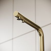 Смеситель для кухни SANCOS Foster с возможностью подключения фильтра для воды, брашированное золото, арт. арт-SC4014BG — фото 5, Смесители для кухни