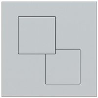 KK-POL SPP/181/0/K UNI Пластиковая панель смыва для инсталляции, цвет хром глянец — фото 1, Панели