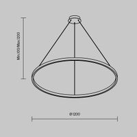 Подвесной светильник Maytoni MOD058PL-L65BSK — фото 6, Подвесные светильники