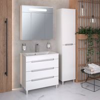 Тумба напольная с умывальником OLIVIA 80 /3 ящ/ AQUA DE MARCO 5080COLI/F/3 — фото 10, Тумбы с раковиной