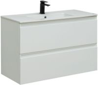 Тумба под раковину Allen Brau Eclipse 100 1.E1003.WM белый матовый — фото 9, Тумбы под раковину