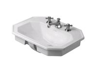 Товар: Раковина, Duravit, 1930, шгв 580*470*225, отверстия для смесителя-1 сквозное, 2 промаркированных, цвет-белый арт-0476580000 - фото 1 Раковина, Duravit, 1930, шгв 580*470*225, отверстия для смесителя-1 сквозное, 2 промаркированных, цвет-белый арт-0476580000 — фото 1, Раковины встраиваемые сверху