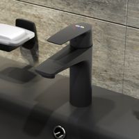 BK90GM Gem Подвесной комплект 60 см, черный — фото 2, Готовые комплекты для ванной комнаты