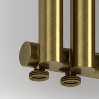 Отопительный радиатор Сунержа Эстет-1 EU50 левый 500х180 4 секции Состаренная бронза арт-05-0310-5004 — фото 1, Радиаторы отопления