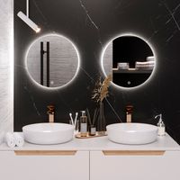 Зеркало с LED-подсветкой MILAN (40) круглое /AQUA DE MARCO MIL40 — фото 1, Зеркала в ванную комнату