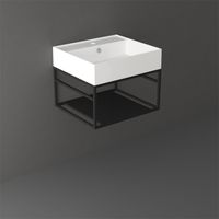 Металлическая структура SIMAS AGILE настенная цвет черный матовый AGSS51 — фото 2, Консоли для раковины