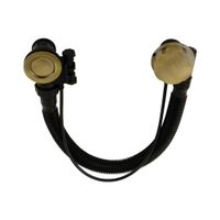 SBORTIS Слив/перелив д/ванны автоматический, пластик, бронза VR.SBR-8332.BR — фото 1, Сливы-переливы