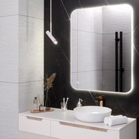 Зеркало с LED-подсветкой MILAN (80*100) /AQUA DE MARCO MIL80/100 — фото 4, Зеркала в ванную комнату