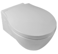 Комплект унитаз HATRIA NIDO подвесной комплект с cиденьем с крышкой с плавным опусканием цвет белый арт-YXMD01+YXWW01 — фото 1, Подвесные унитазы