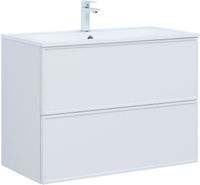 Тумба с раковиной Aquanet Арт 90 цв.белый матовый 00323573 — фото 2, Тумбы с раковиной