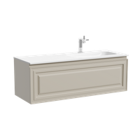 Товар: Тумба подвесная SANCOS Very правая 1195х445х406, c одним ящиком оснащенным доводчиками, Beige Soft , арт.VR120RCE - фото 5 Тумба подвесная SANCOS Very правая 1195х445х406, c одним ящиком оснащенным доводчиками, Beige Soft , арт.VR120RCE — фото 5, Тумбы под раковину