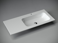 Товар: Раковина накладная мебельная Grace прямоугольная, 1010x457x137 мм, чаша справа, с отверстием под смеситель, цвет белый - фото 2 Раковина накладная мебельная Grace прямоугольная, 1010x457x137 мм, чаша справа, с отверстием под смеситель, цвет белый — фото 2, Раковины встраиваемые сверху