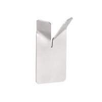 101106035 NIVA Крючок двойной сталь шлифованная BEMETA — фото 1, Крючки для полотенец