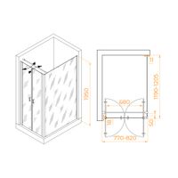 Товар: Душевой уголок RGW PA-144 (PA-104+Z-050-2+O-104) 800x1200 060814482-011 - фото 1 Душевой уголок RGW PA-144 (PA-104+Z-050-2+O-104) 800x1200 060814482-011 — фото 1, Прямоугольные душевые уголки